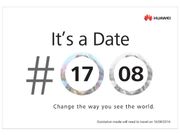 Huawei sends out invite for launch event on August 17: P9 incoming