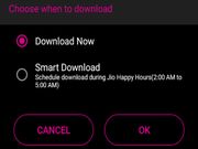 Jio users can schedule movie and music downloads at night on JioMusic and JioCinema