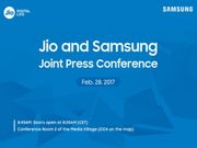 Reliance Jio and Samsung to host a joint event at MWC 2017