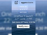 OnePlus 5 to hit the store on June 22; made Amazon exclusive