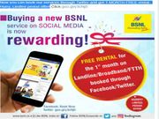 Now you can book services through Twitter and FB : BSNL
