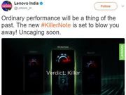 Lenovo India tweets a teaser of an upcoming 'KillerNote' device