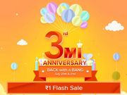 Xiaomi 3rd Mi anniversary sale debuts today in India