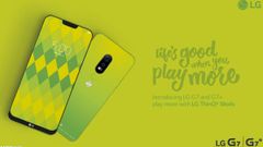 LG G7 will look like a Green colored iPhone X; poster reveals