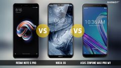 Nokia X6 Vs Xiaomi Redmi Note 5 Pro Vs Asus ZenFoneMax Pro M1