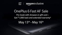 Reserve your OnePlus 6 right now in the first-ever ‘Fast AF' Sale on Amazon.in