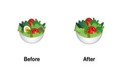 Google is once again in trouble for a salad emoji