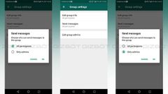 WhatsApp group admins can restrict members from sending messages