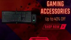 Gaming accessories available at up to 60% discount