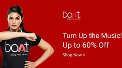 UPTO 60% off on bOAT Music Accessories: Headphones, Bluetooth Speaker and more