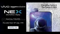 Vivo NEX will launch on the 19th of July with a price tag of Rs 48,990