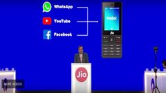 YouTube, Whatsapp, and Facebook will be available on JioPhone