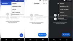 Android Messages V3.5 supports Dark Mode with Material Theme elements: How to update?