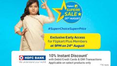 Flipkart Superr Sale on August 25: Best offers and deals