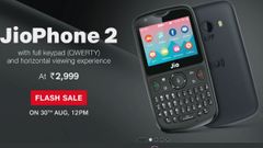 Jio Phone 2 flash sale in India today at 12PM: Price and specs