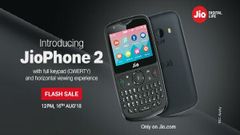 JioPhone 2 will be available in a flash sale on 16th August