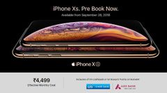 Buy the Apple iPhone XS at a starting price of Rs 4,499