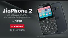 JioPhone 2 up for third flash sale in India at 12pm: Price, specification and offers