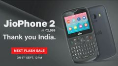 JioPhone 2 next flash sale slated for September 6