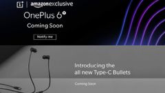 OnePlus 6T partial render leaks; teased by Amazon along with Type-C Bullets headphones