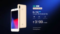 EL Y50 Android Go phone coming to India in January; to be priced under Rs. 4,000