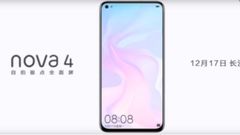 Huawei Nova 4 official teaser on Weibo confirms display with hole for front camera