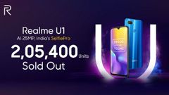 Over 200,000 units of Realme U1 sold in just six minutes during first sale
