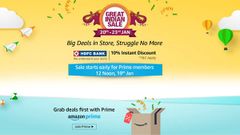 Amazon Great Indian Sale starts from January 20: All you need to know