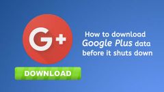 How to download Google Plus data before it shuts down