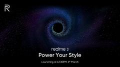Realme 3 India launch date confirmed; to feature company’s iconic design