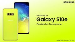 Samsung Galaxy S10e post leak revealing front and back panel design