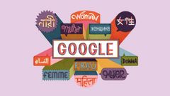 Google Doodle celebrating International Women's Day with inspirational quotes