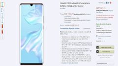 Huawei P30 Pro briefly listed on Amazon; price and key specifications revealed