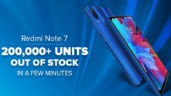 Redmi Note 7 first sale surpasses 2 lakh units in minutes, next sale on March 13