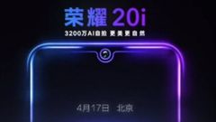 HONOR 20i to launch on 17th of April with a massive 32 MP selfie cam