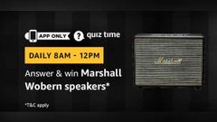 Amazon Quiz contest will get you a Marshall Wobern speakers