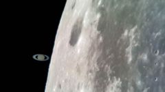 Photographer chronicles Saturn and Moon conjunction with smartphone