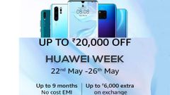 Amazon Huawei Week: Upto 20000 off, No EMI Cost, Exchange offer on smartphones