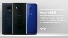 HTC U11, U11+, and U12+ will receive Android 9 Pie update by June 2019