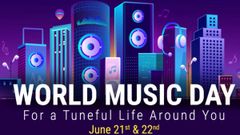 Flipkart World Music Day Offers – Get Discounts On Headsets, Speakers, Home Theaters And More