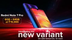 Redmi Note 7 Pro New Variant Launched In India – Price, Specifications And More
