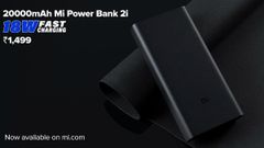 Xiaomi 20000mAh Mi Power Bank 2i Launched – Price In India, Colors, Availability And More