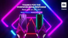 Redmi Note 8, Note 8 Pro Sold Out Within Minutes; Next Sale On October 25