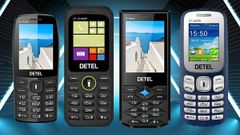 Detel Launches Four Feature Phone Under Rs. 1000