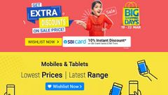 Flipkart Big Shopping Days Sale: Offers On Electronics, Mobiles, Tablets, TV, Fashion And More