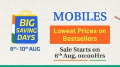 Flipkart Big Saving Days Sale (Aug 6th - 10th): Offers To Avail On Smartphones