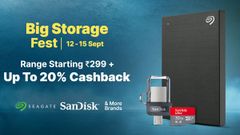 Paytm Mall Big Storage Fest 2020: Micro USB OTG, External HDD Device, microSDXC Memory Card, Pendriv