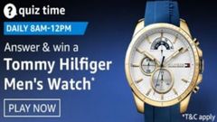 Amazon Quiz Answers For December 31: Win Tommy Hilfiger Men’s Watch