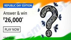 Amazon Republic Day Edition Quiz Answers: Win Rs. 26,000 Amazon Pay Balance