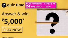 Amazon App Quiz February 24, 2021 Answers To Win Rs. 5,000 Amazon Pay Balance